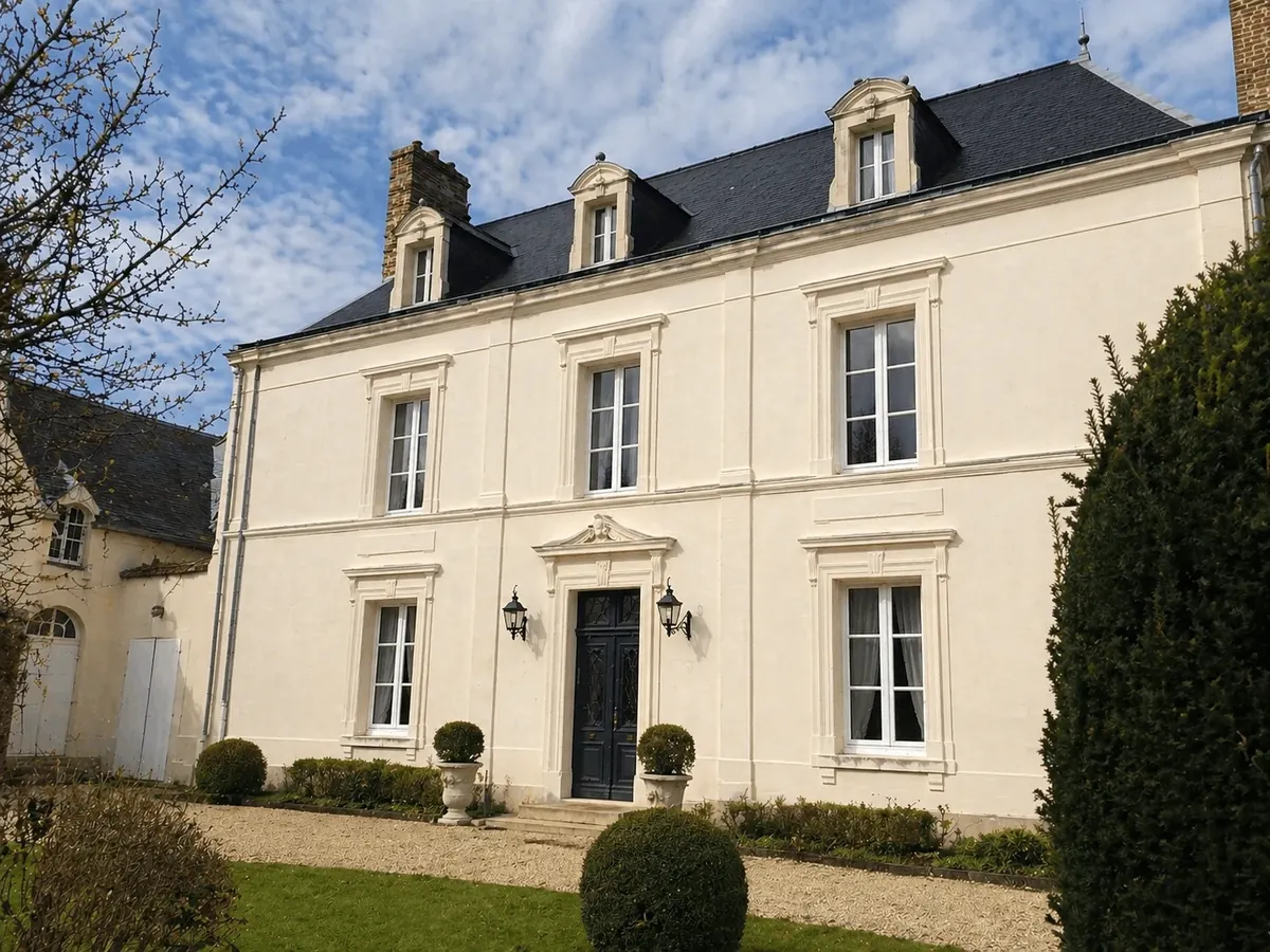 Après ravalement complet d'une maison bourgeoise à Orléans