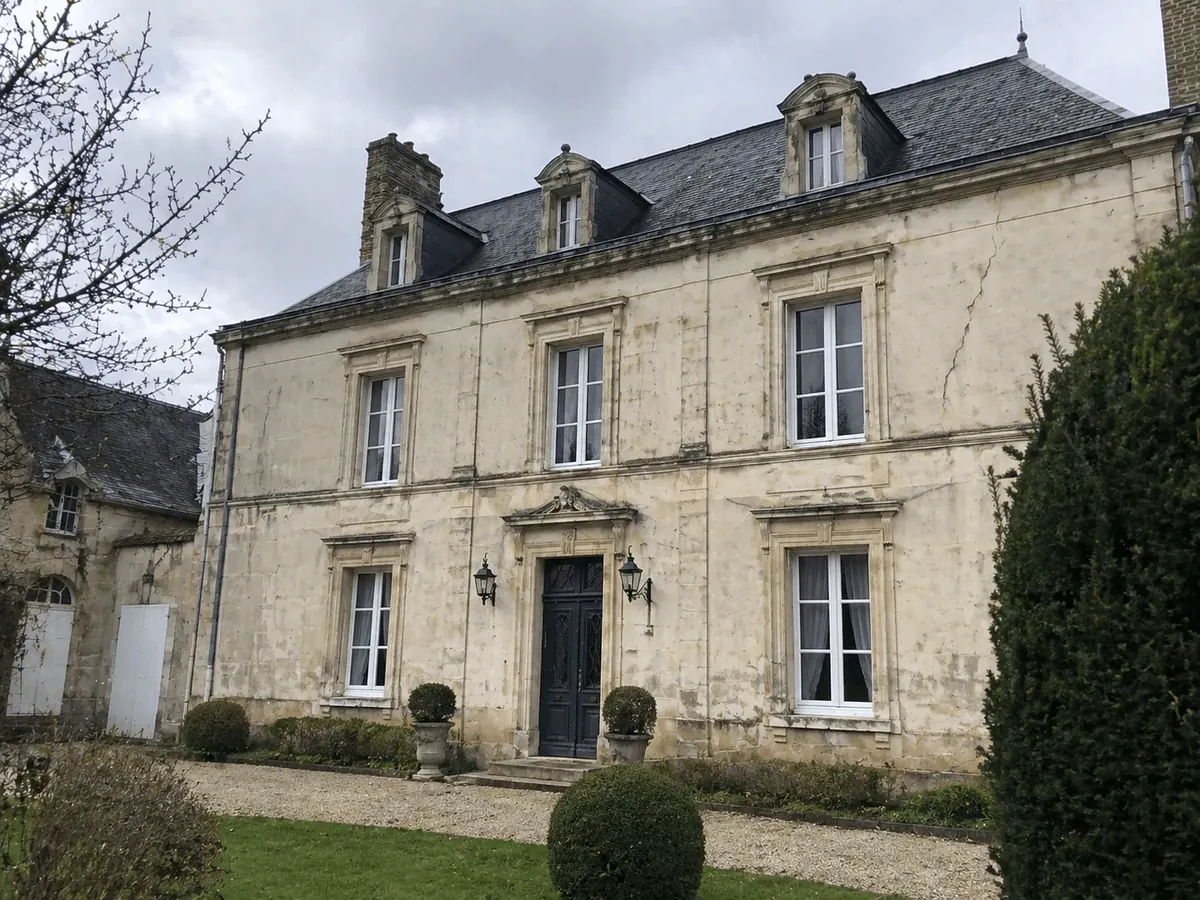 Avant ravalement complet d'une maison bourgeoise à Orléans